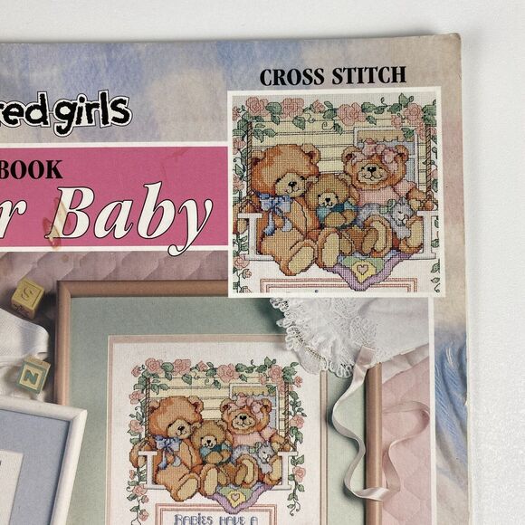 VTG 1996 Good Natured Girls Cross Stitch The Big Book Just For Baby 101 Designs - Picture 3 of 15